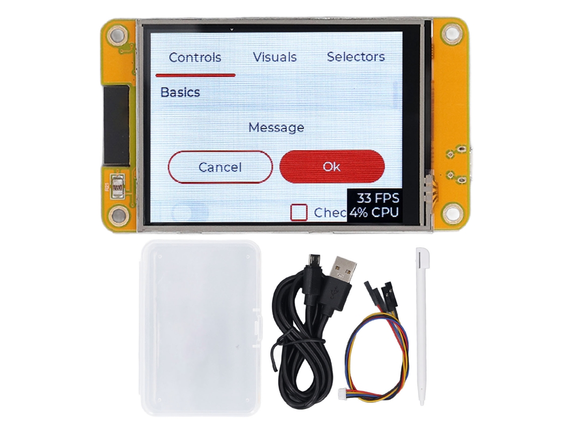 Placa De Desarrollo Esp32 Con Módulo De Pantalla Táctil Táctica Tft De 2,8 Pulgadas Y Resolución De 240x320.