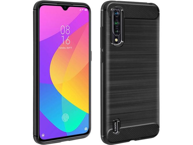 Carcasa Xiaomi Mi 9 Lite AVIZAR Silicona Negro