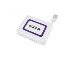 Lector de Tarjetas APPROX appCRDNIW USB 2.0 Morado y Blanco