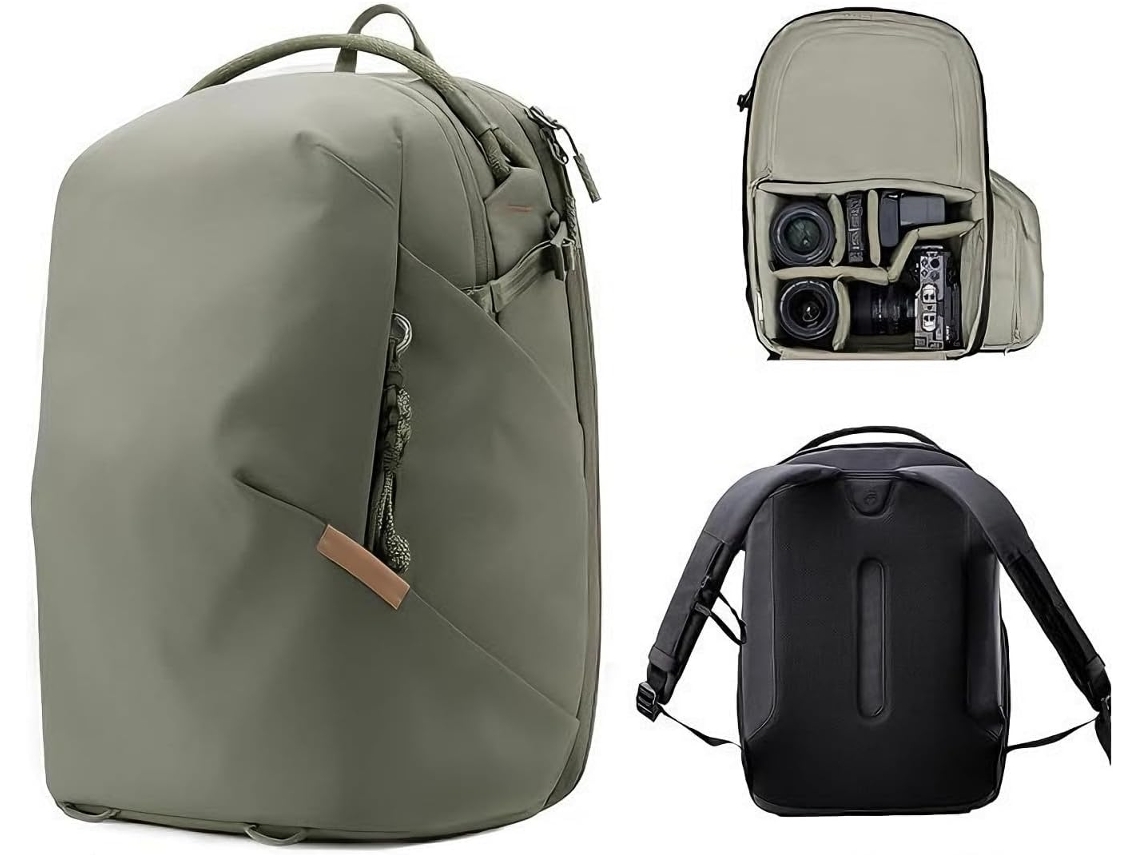 Mochila Para Cámara Dslr Con Compartimento Rígido Para Trípode