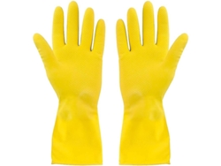 3 Pares De Guantes De Limpieza Amarillos Pequeños - Látex Natural, Fáciles De Quitar, Sin Restricciones.