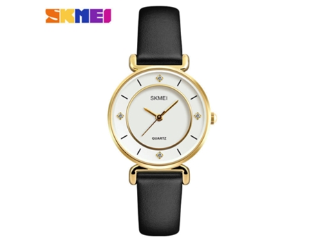 Reloj de pulsera para mujer, relojes de cuarzo para mujer, relojes analógicos impermeables para estudiantes, dorado, estilo cinturón LUUCOZK