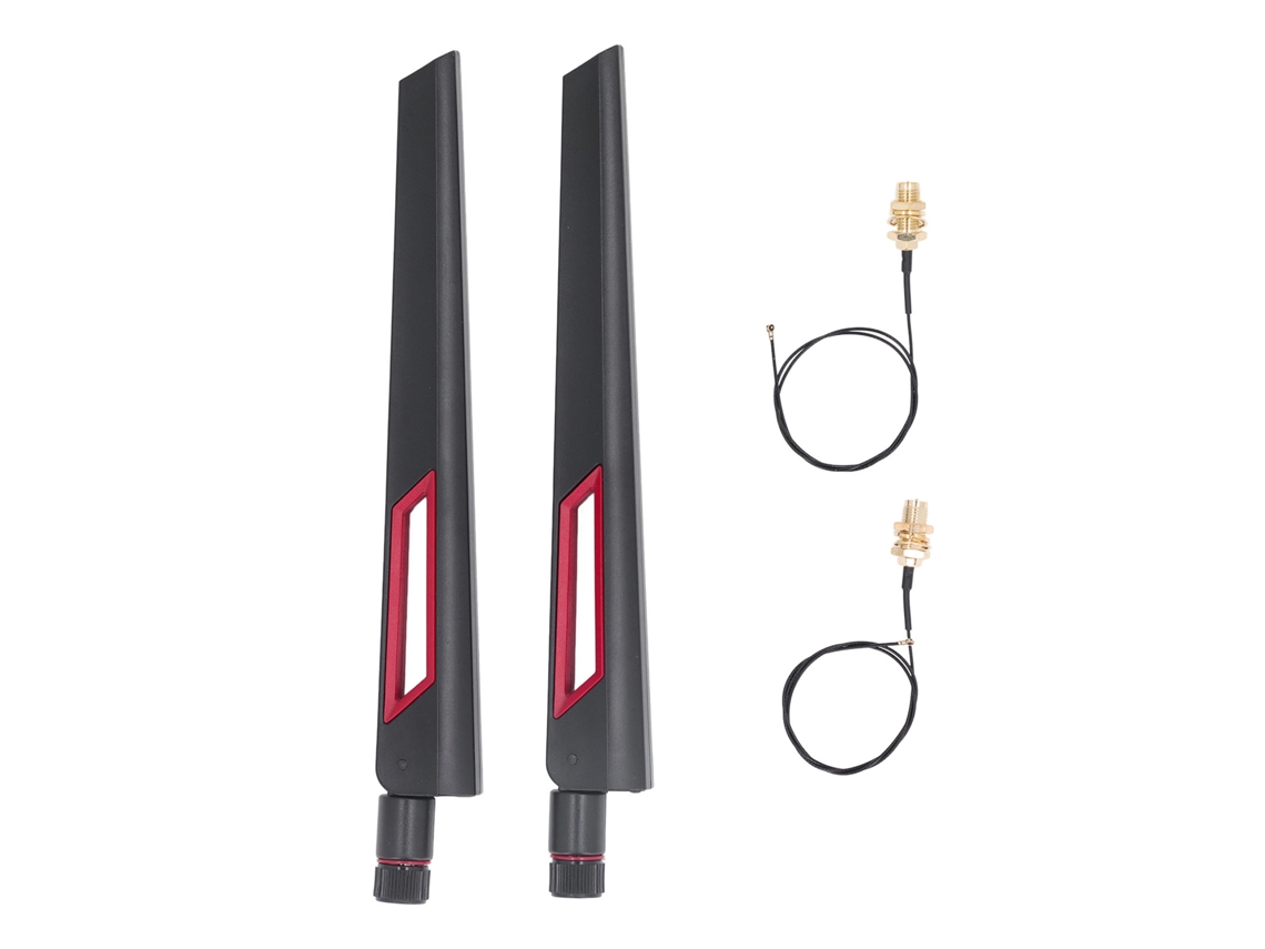 Antena 12dbi Dual Band 2.4/5g Com Cabo Ipex4 Para Placa Wlan Ngff M.2