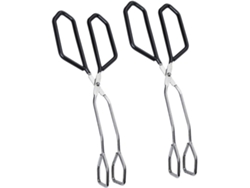 Juego de 2 pinzas para exprimir alimentos, barbacoa, con escaldadura, ideal para usar en la cocina y al aire libre. Vayotoy