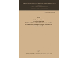 Libro Der Einflu Einer Glimmentladung Auf Die Permeation Von Gasen Durch Metalle De Hasso Gustav Wichmann (alemán)