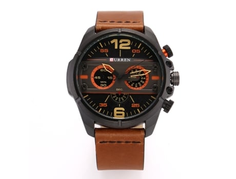 Reloj foWatch para hombres Relojes analógicos de cuarzo impermeables para hombres Relojes deportivos casuales - Carácter caqui de concha negra LUUC...