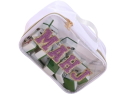 Neceser Ajustable De Pvc Transparente Con Un Amplio Compartimento Y Cierre Seguro.