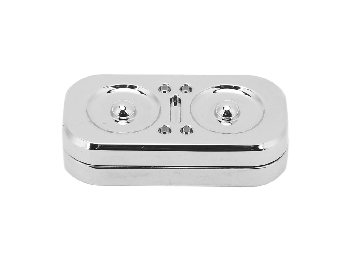 Bjww-joguete Deslizante Magnético De Metal Para Aliviar Ansiedade, Deslizador De Dedo Coruja, Placa De Cartão Push Sensorial Prateada Para Tdah