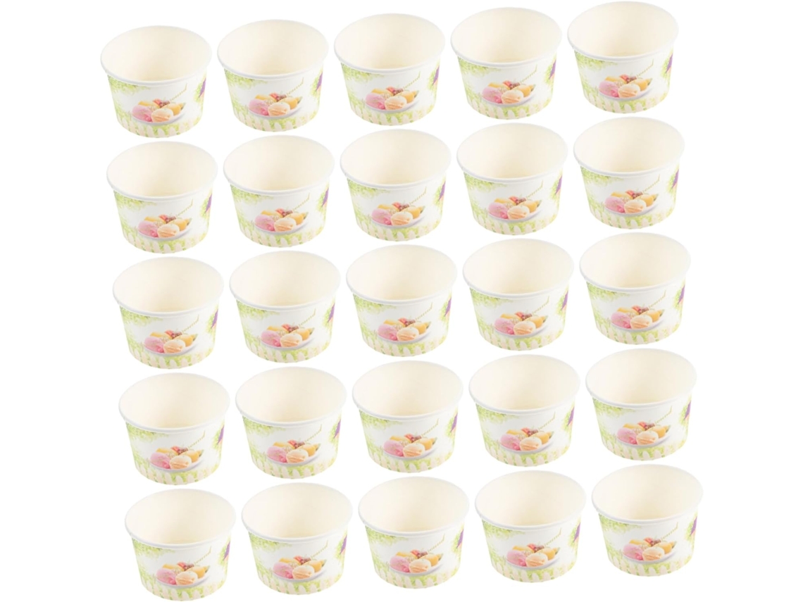 Vasos de postre desechables, 100 ml, paquete de 100. Fabricados con material seguro, ideales para yogur Chaberlu.