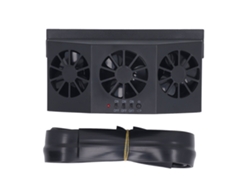 Ventilador Solar Para Coche, Extracción De Aire Circulante, Refrigeración, Eliminación De Olores, Negro.
