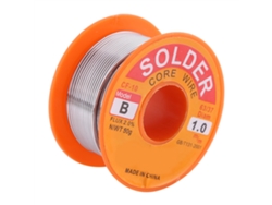 Hilo de soldadura Rosin Core 63/37 2% con alto contenido de fundente, 0,6/0,8/1,0 mm, rollo de 50 g, para soldadura eléctrica y electrónica.