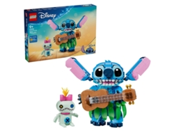 Lego® 43296 Conjunto de Brinquedos Disney Stitch e Scrump – 2 Figuras e Ukulele