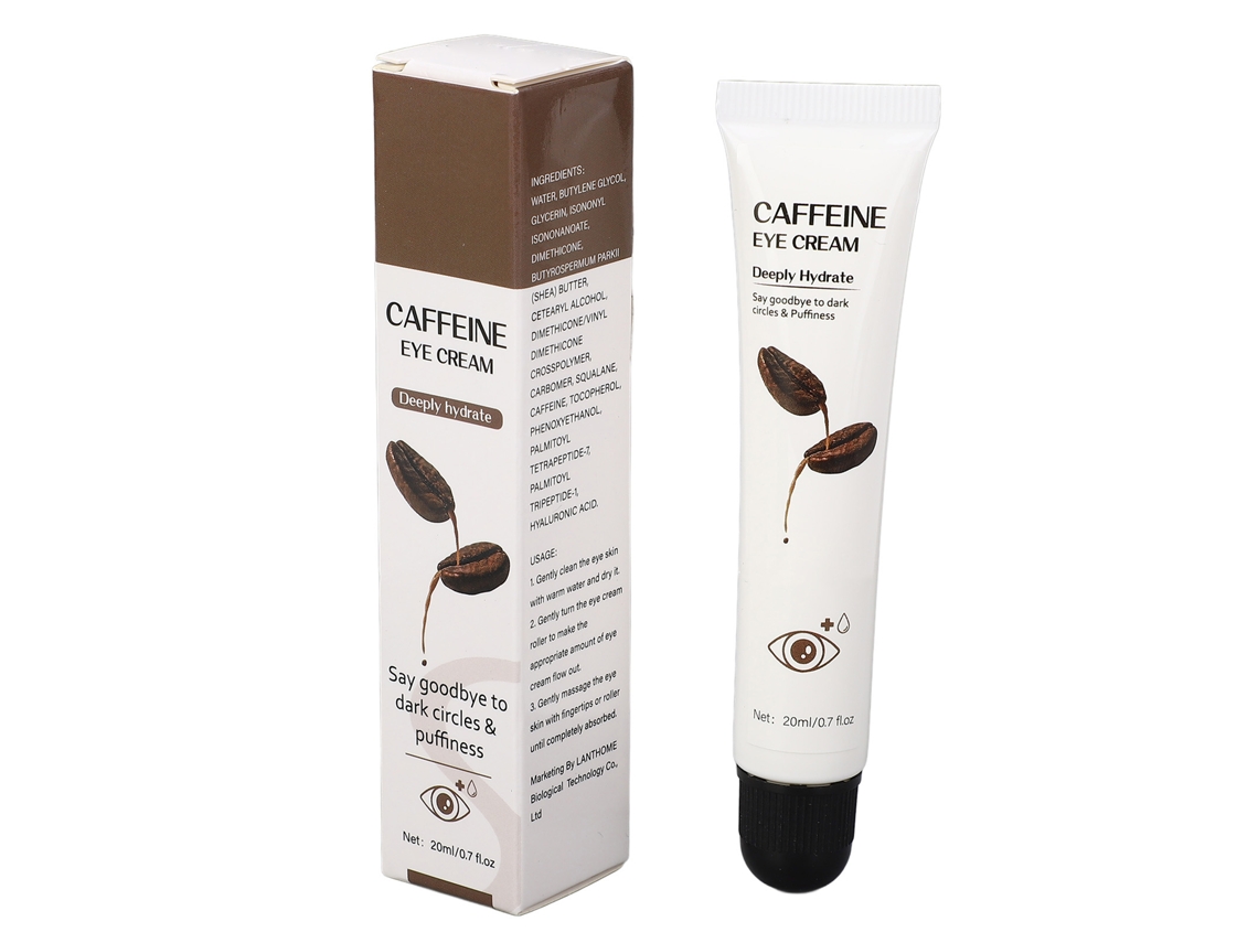 Crema De Ojos Con Cafeína 20ml Hidrata Reduce Líneas Finas Hinchazón Y Ojeras Para Cuidado Diario De La Piel