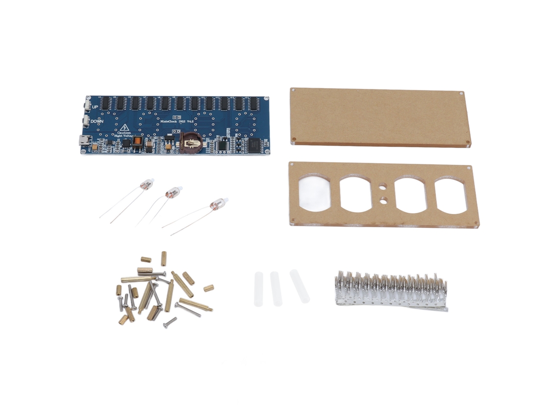 Kit De Reloj De Tubo De Luz In12 Para Armar Con Placa Pcba Y Módulo Central.