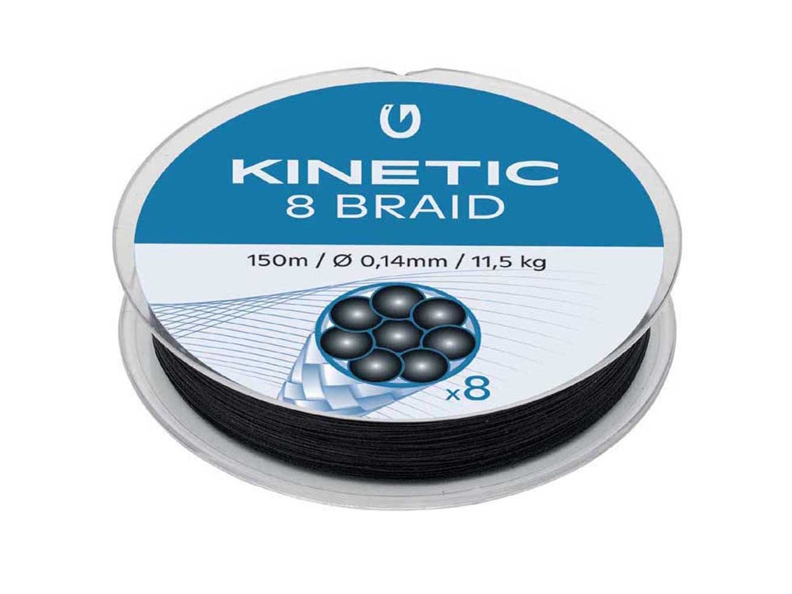 Trançado 8 150 M Prateado 0.120 Mmkinetic