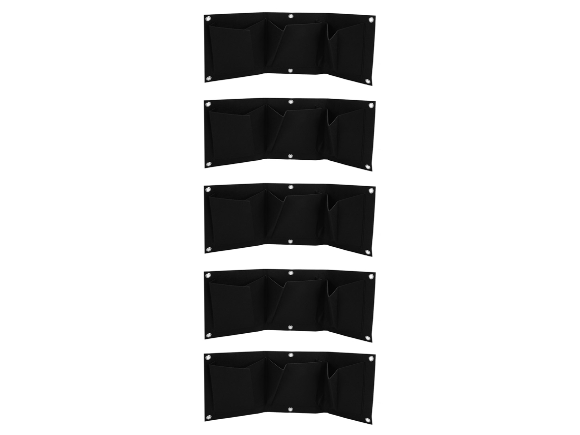 Bolsas de cultivo de pared degradables para plantas (paquete de 5) (3 bolsillos)