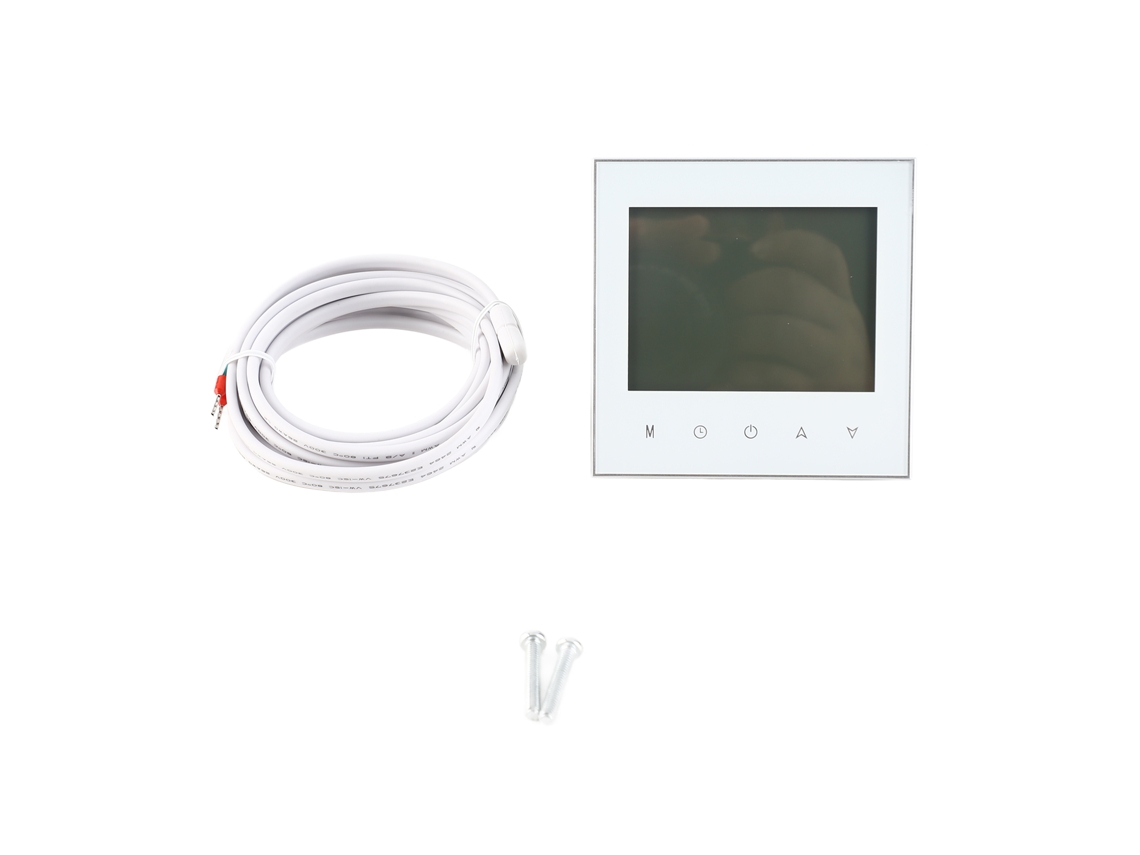 Termostato Digital Para Calefacción Eléctrica Por Suelo Radiante De 16 A Con Pantalla Lcd Táctil Y Control De Temperatura Para Salón.