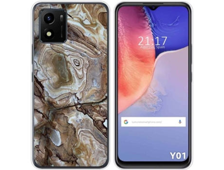 Carcasa Vivo Y01 TUMUNDOSMARTPHONE Dibujos Mármol 14 Multicolor