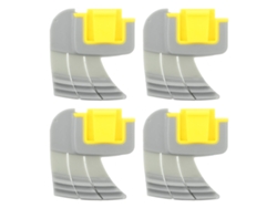 4 cepillos de limpieza ciclónica R0714400 para limpiador Zodiac Mx8 Mx6, fabricados en plástico y caucho.