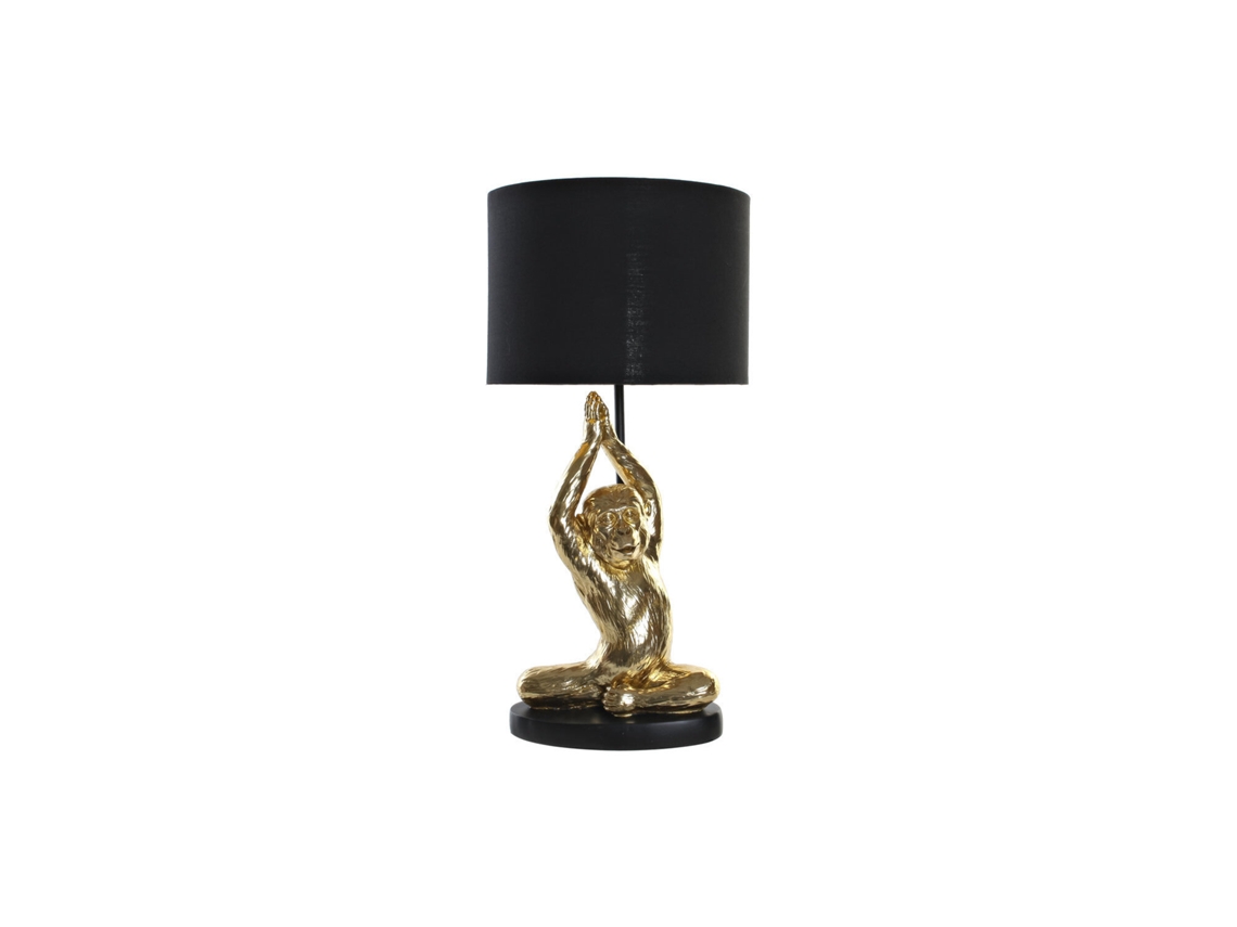 Lampara Sobremesa Resina Mono Yoga 25x25x49cm