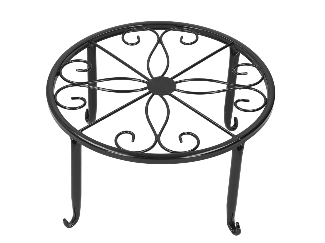 Soporte de hierro forjado para exhibición y decoración de jarrones
