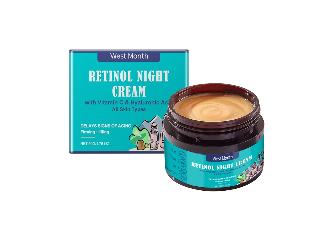 Crema antiedad con retinol para una piel radiante y juvenil.