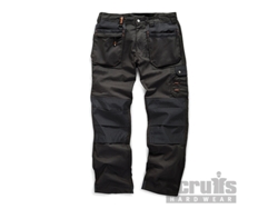 SCRUFFS T51789 Pantalón Worker Plus, color negro