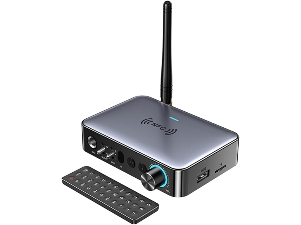 Transmisor/receptor De Audio Bluetooth Nfc Con Entrada Aux, U-disk, Tf, Unidad De 6,5", Y Micrófonos Coaxiales Y Ópticos.
