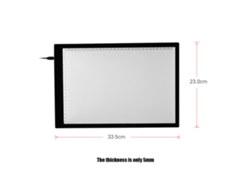 Tableta De Luz A4 Ultrafina Con Iluminación Led Usb Para Calcar, Dibujar, Animar Y Para Artistas.