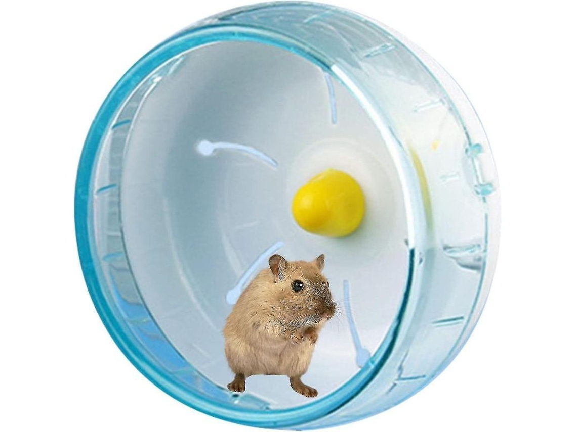 Rueda Para Hamsters Silenciosa Ejercicio Rueda De Correr Para Hamsters Enanos Material Pc Instalación Fácil Regalo Ideal Azul 21 Cm