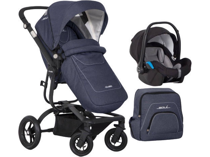 Carrito de Bebé Individual EASYGO Soul + Starter 0+ Isofix Ready Denim