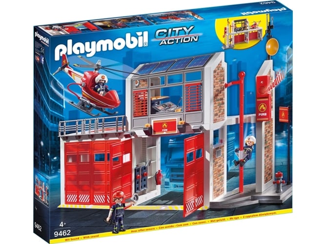 PLAYMOBIL City Action: Cuerpo de bomberos - 9462 (Edad Mínima: 4 - 181 Piezas)