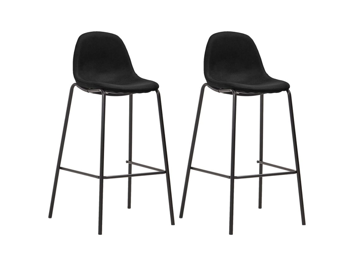 Juego de bar de 3 piezas de tela negra EXCLUSIVO DE LA CASA