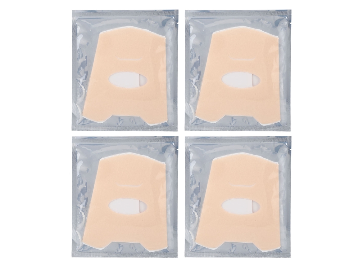 4pcs Mascarilla Facial De Protección Solar Uv Bloqueo Medio Gel Refrigerante Hidrogel Para Uso Al Aire Libre