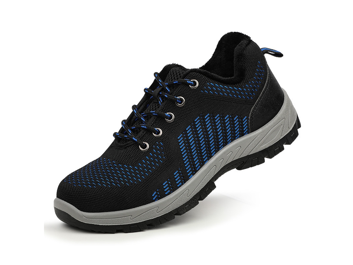 Zapatillas De Seguridad Para Hombre Con Puntera De Acero – Ligeras, Antideslizantes, Transpirables, Suela De Acero Resistente A Perforaciones – 37
