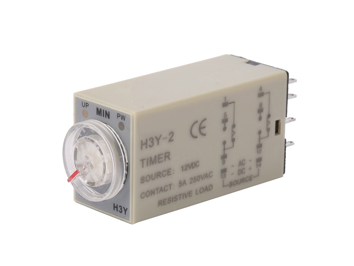 Relé Intermedio Electromagnético H3y-2 8 Pin 12vdc Mini Relé De Potencia (10m)