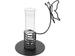 Maceta tubular de vidrio Slowmoose para hidroponía con hierro