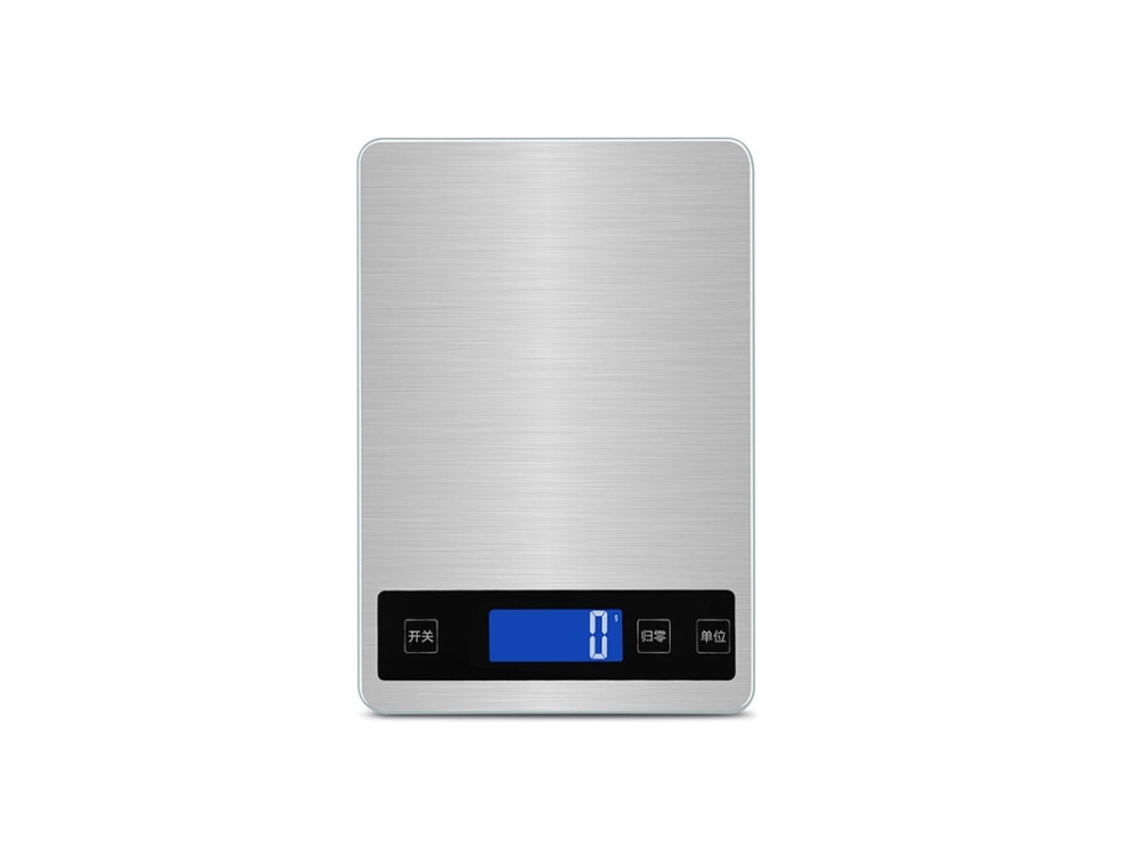 Báscula de cocina USB para uso doméstico, pesaje preciso de alimentos, especificaciones 10 kg/1 g Mdug (blanca)