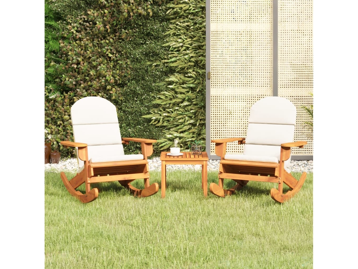 Juego De Muebles De Jardín Adirondack 3 Udsconjunto De Comedorconjunto De Descanso Madera Acacia Cfw426326