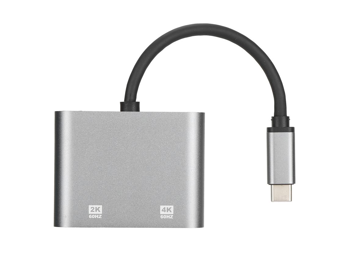 Adaptador USB-C a VGA 2 en 1 con soporte para 4K a 60 Hz, estación de acoplamiento CHABERLU