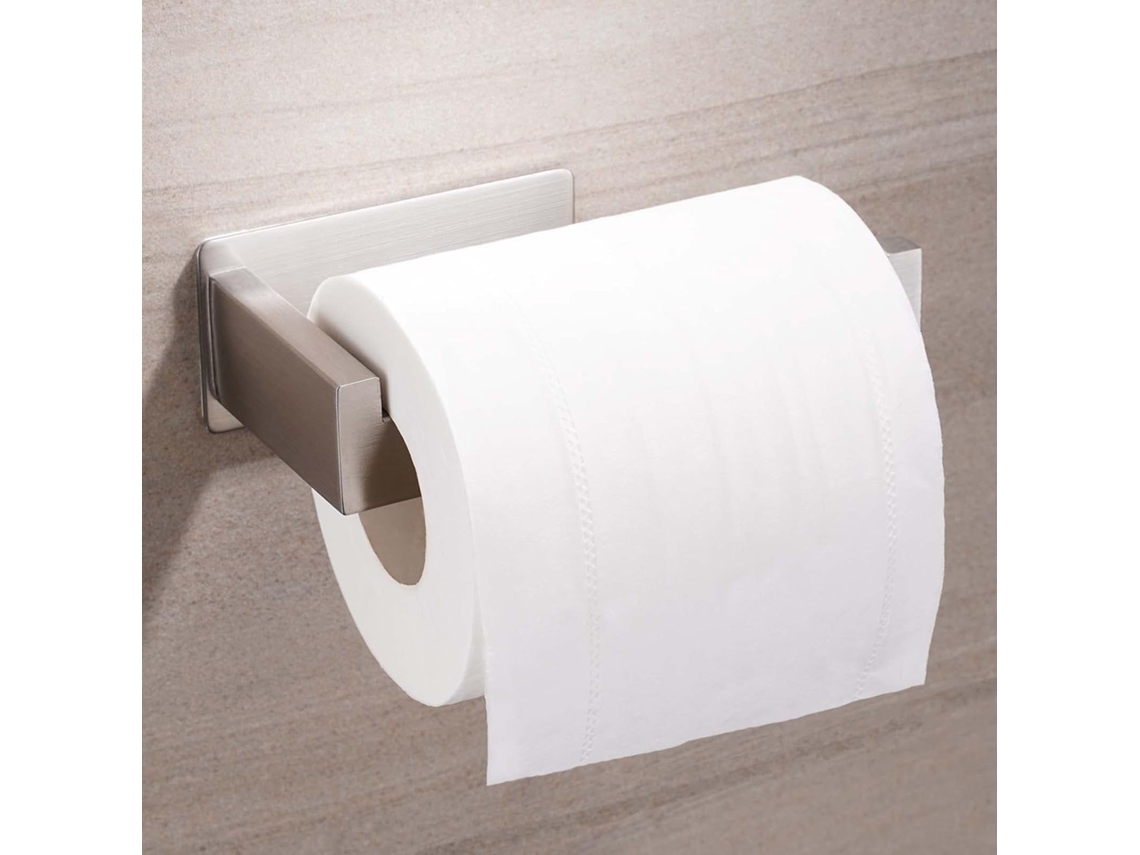 Soporte Para Papel Higiénico, Sin Necesidad De Taladrar, Soporte Autoadhesivo De Acero Inoxidable Para Cocina Y Baño.