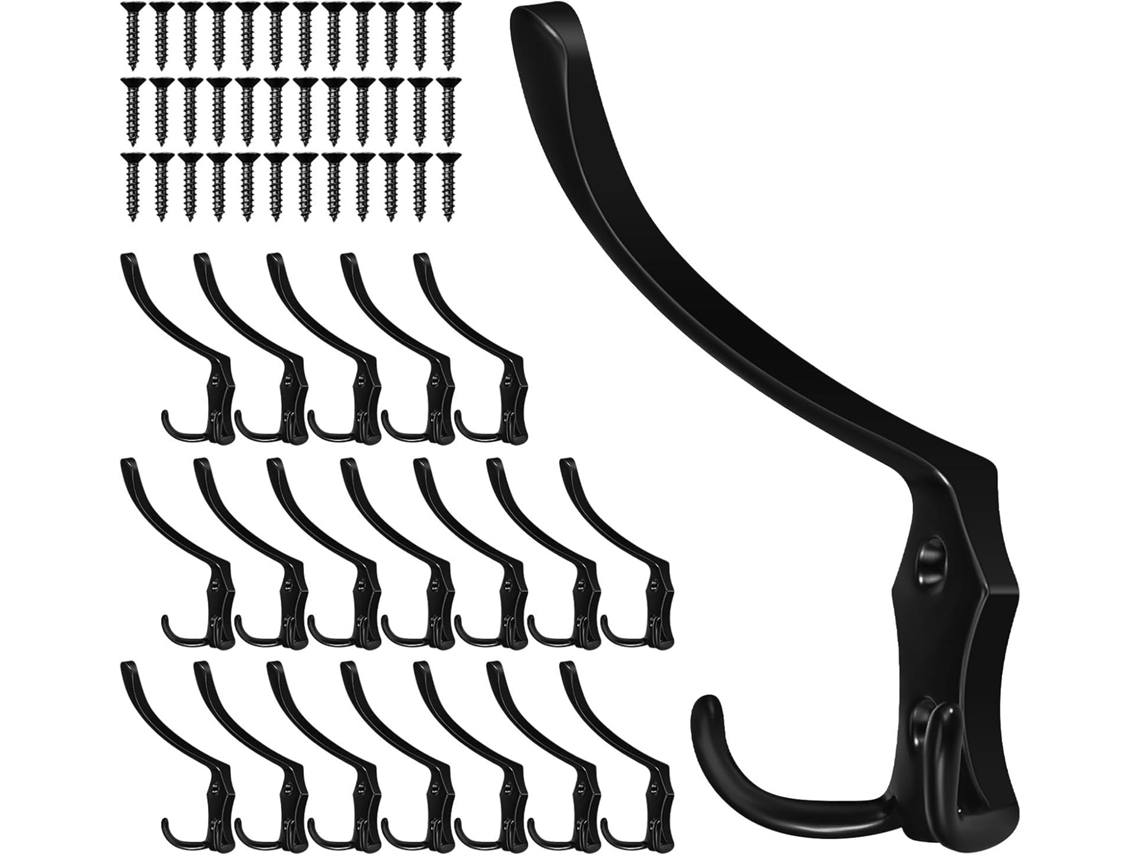 Perchero Con 20 Ganchos De Pared Para Colgar Ropa Y Toallas.