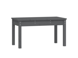 Maison Exclusive - Banco de jardín de 80x44x45 cm, madera maciza de pino gris.