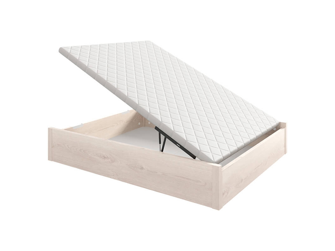 Canapé Arcón Tirador Embutido Altura AZNAR Madera Blanco (140x190)