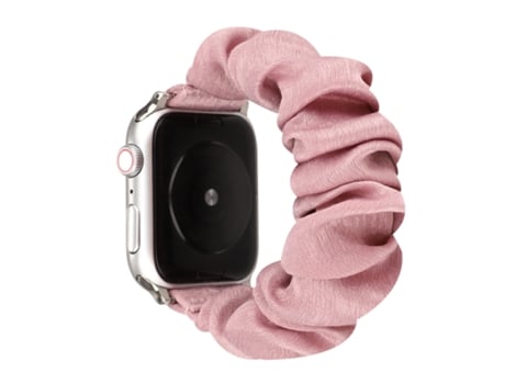 Correa de reloj inteligente para Apple Watch Series 7 41 mm / 6 y SE y 5 y 4 40 mm / 3 y 2 y 1 38 mm Tela + Anillo para el cabello Correa de reloj ...