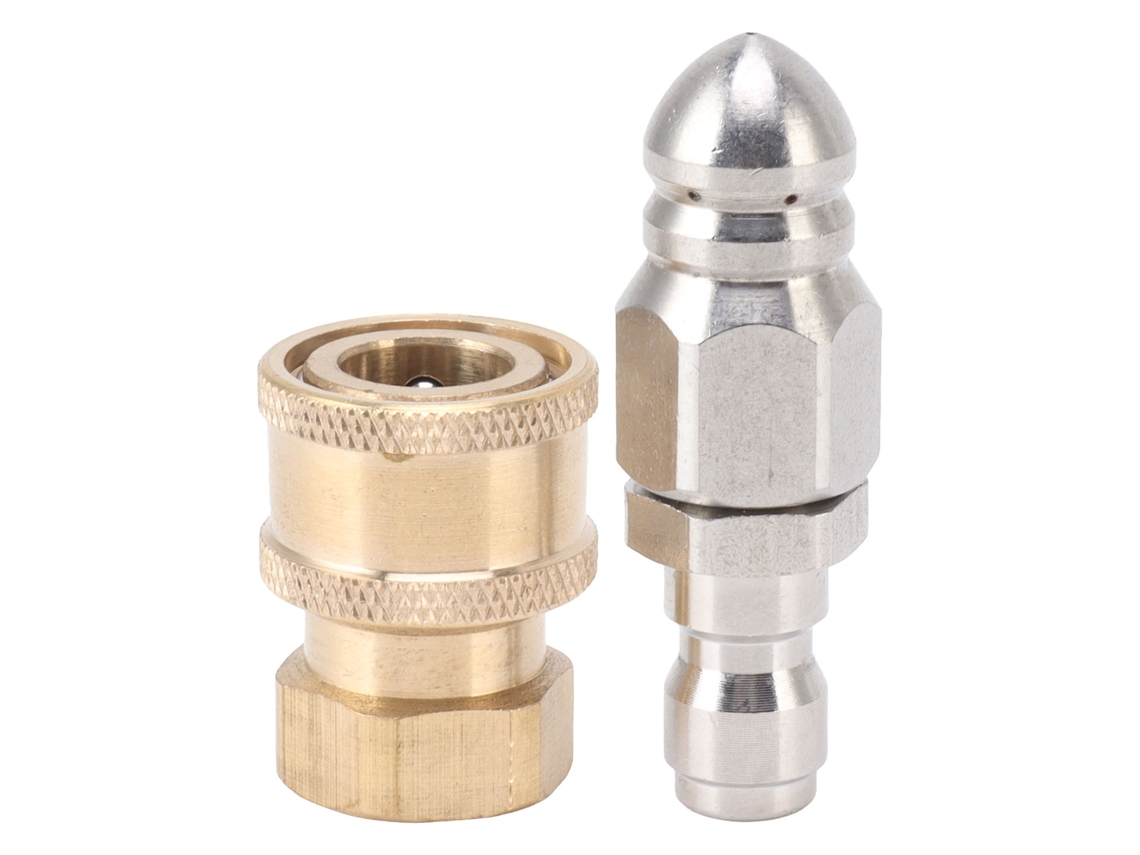Punta De Drenaje Compacta G1/4" Con Adaptador De Rosca Interna G3/8" Para Hidrolavadora.