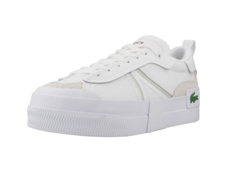 Zapatos de Mujer LACOSTE Platform Contrasted Tecido Blanco (40)