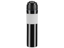 Cafetera portátil de 350 ml para té y café, ideal para viajes, color negro
