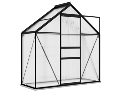 Invernadero VIDAXL de Aluminio Gris Antracita 1,33 m²