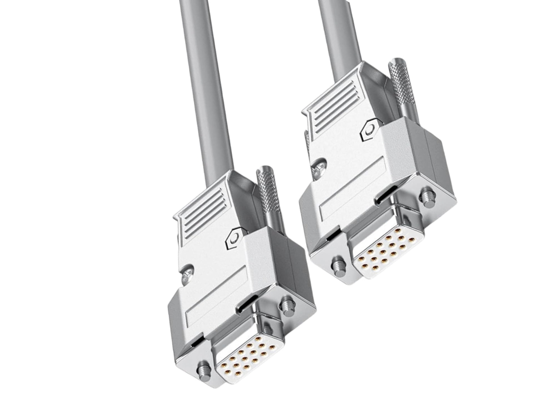 Cable Industrial Hdb15 Con Cadena Portacables, Equipo Vga Flexible